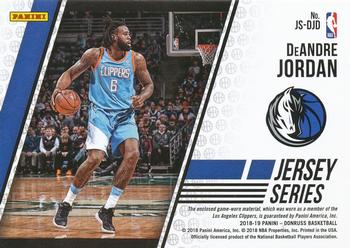 2018-19 Donruss - Jersey Series #JS-DJD DeAndre Jordan Back