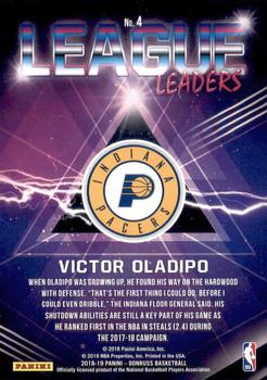 2018-19 Donruss - League Leaders #4 Victor Oladipo Back