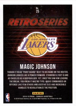 2018-19 Donruss - Retro Series Press Proof #25 Magic Johnson Back