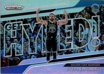 2018-19 Panini Prizm - Get Hyped! Silver #2 Stephen Curry Front