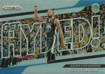 2018-19 Panini Prizm - Get Hyped! Silver #6 Kevin Durant Front