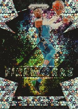 2018-19 Panini Prizm - Fireworks Fast Break #2 Russell Westbrook Front
