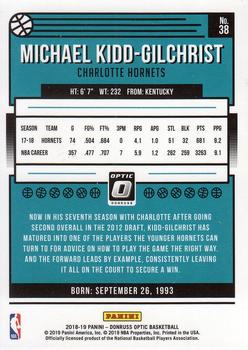 2018-19 Donruss Optic #38 Michael Kidd-Gilchrist Back
