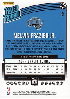 2018-19 Donruss Optic #153 Melvin Frazier Jr. Back