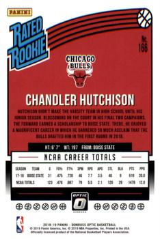 2018-19 Donruss Optic #166 Chandler Hutchison Back