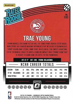 2018-19 Donruss Optic #198 Trae Young Back