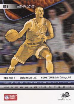 2008 Press Pass - Hang Time #HT5 Kevin Love Back
