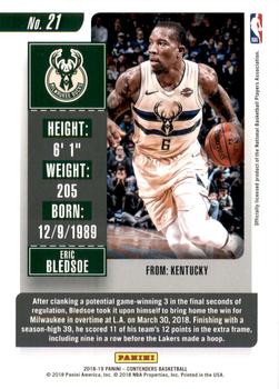 2018-19 Panini Contenders - Conference Finals Ticket #21 Eric Bledsoe Back