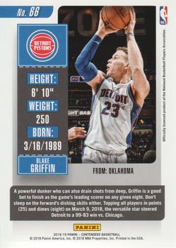 2018-19 Panini Contenders - Conference Finals Ticket #66 Blake Griffin Back