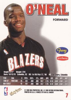 1997-98 SkyBox Z-Force Franz Portland Trail Blazers #7 Jermaine O'Neal Back
