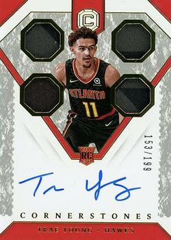 2018-19 Panini Cornerstones #155 Trae Young Front