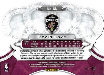 2018-19 Panini Crown Royale - Crystal Red #88 Kevin Love Back