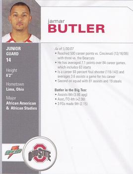 2006-07 Ohio State Buckeyes #NNO Jamar Butler Back