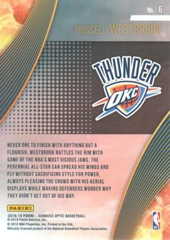 2018-19 Donruss Optic - All Clear for Takeoff #6 Russell Westbrook Back