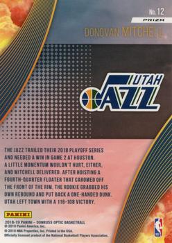 2018-19 Donruss Optic - All Clear for Takeoff Holo #12 Donovan Mitchell Back