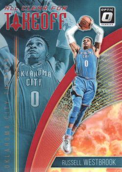2018-19 Donruss Optic - All Clear for Takeoff Red #6 Russell Westbrook Front