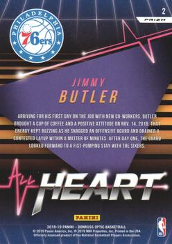 2018-19 Donruss Optic - All Heart Holo #2 Jimmy Butler Back