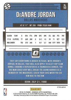 2018-19 Donruss Optic - Purple #50 DeAndre Jordan Back