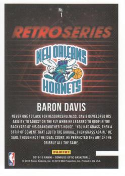 2018-19 Donruss Optic - Retro Series #1 Baron Davis Back