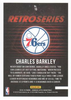 2018-19 Donruss Optic - Retro Series #16 Charles Barkley Back