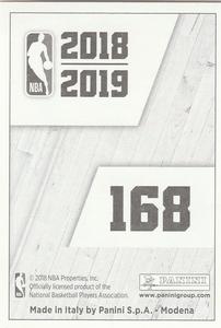 2018-19 Panini NBA Stickers European #168 Evan Fournier Back