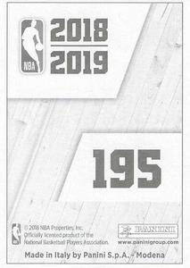 2018-19 Panini NBA Stickers European #195 Toronto Raptors Team Logo Back