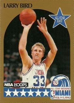 1990-91 Hoops - All-Star Program Perforated #NNO Larry Bird Front