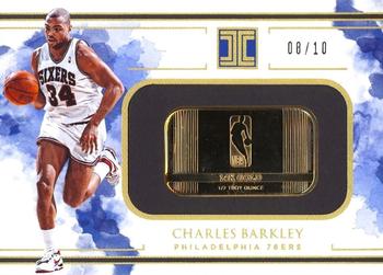 2018-19 Panini Impeccable - Gold NBA Logo #3 Charles Barkley Front