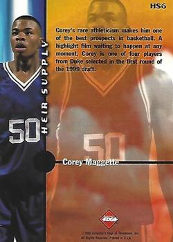 1999 Collector's Edge - Heir Supply #HS6 Corey Maggette Back