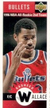 1996-97 Collector's Choice - Mini-Cards #M89 Rasheed Wallace Front