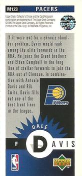 1996-97 Collector's Choice - Mini-Cards #M123 Dale Davis Back