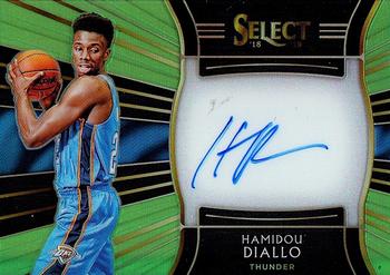 2018-19 Panini Select - Rookie Signatures Neon Green Prizms #RS-HDL Hamidou Diallo Front