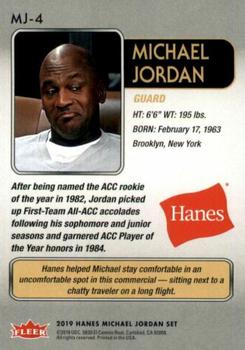 2018-19 Fleer Hanes Michael Jordan 30th Anniversary #MJ-4 Michael Jordan Back