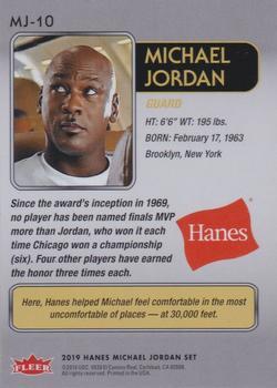 2018-19 Fleer Hanes Michael Jordan 30th Anniversary #MJ-10 Michael Jordan Back