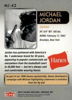 2018-19 Fleer Hanes Michael Jordan 30th Anniversary #MJ-42 Michael Jordan Back
