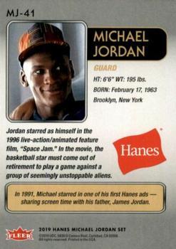 2018-19 Fleer Hanes Michael Jordan 30th Anniversary - Red Foil #MJ-41 Michael Jordan Back