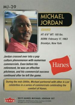 2018-19 Fleer Hanes Michael Jordan 30th Anniversary - Blue Foil #MJ-39 Michael Jordan Back