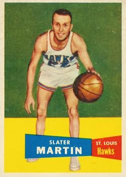 1957-58 Topps #12 Slater Martin Front