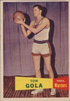 1957-58 Topps #44 Tom Gola Front