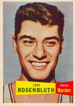 1957-58 Topps #48 Lennie Rosenbluth Front