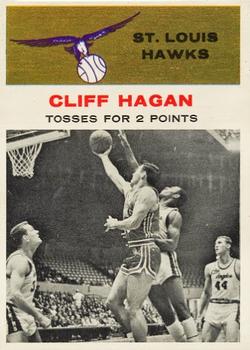 1961-62 Fleer #53 Cliff Hagan Front