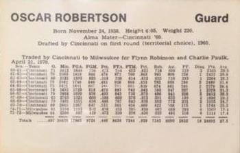 1972-73 Comspec #NNO Oscar Robertson Back