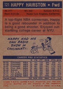 1972-73 Topps #121 Happy Hairston Back