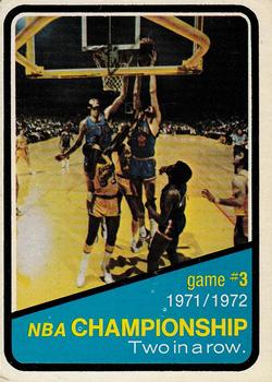 1972-73 Topps #156 1971-72 NBA Finals Game 3 Front
