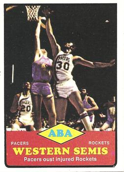 1973-74 Topps #202 ABA Western Semis Front