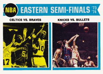 1974-75 Topps #161 NBA Eastern Semis Front