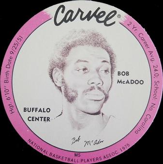 1975 Carvel Discs #NNO Bob McAdoo Front