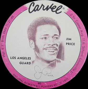 1975 Carvel Discs #NNO Jim Price Front