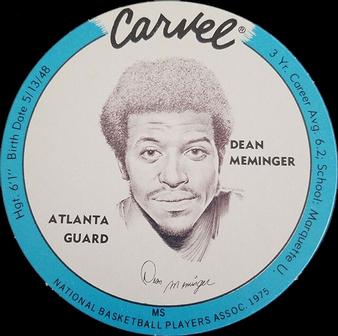 1975 Carvel Discs #NNO Dean Meminger Front
