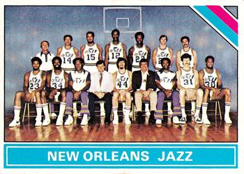 1975-76 Topps #214 New Orleans Jazz Front